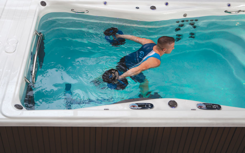 get fit with swim spas