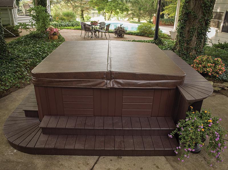 hot tub cover gets waterlogged