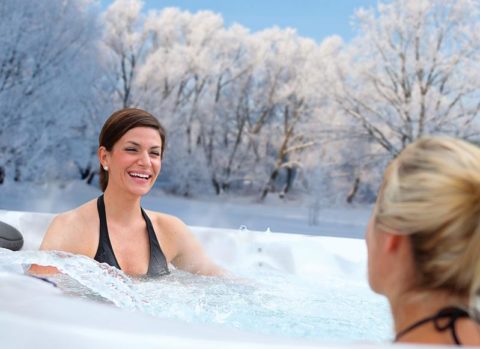 cold weather and your new hot tub